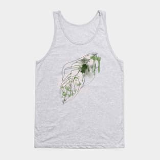 White Fushion Tank Top